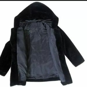 Faux Fur Coat with Hood